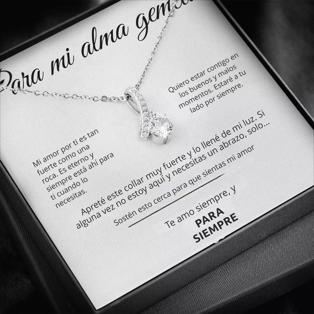 Collar con Dedicatoria (Para mi Alma Gemela)