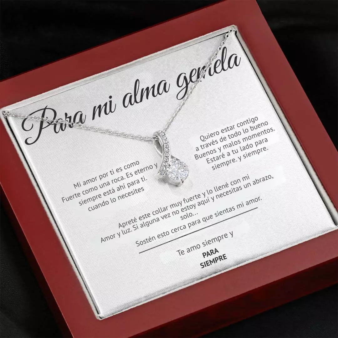 Collar con Dedicatoria (Para mi Alma Gemela)