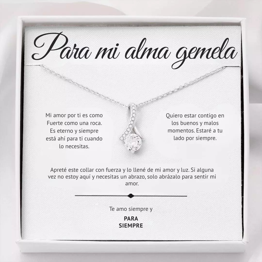 Collar con Dedicatoria (Para mi Alma Gemela)